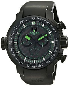 Zodiac ZMX Men's ZO8560 Special Ops Black Stainless Steel Watch with Rubber Band
