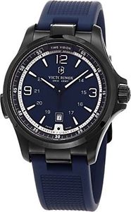 Victorinox Swiss Army Men's Night Vision 241707 Blue Rubber Swiss Quartz Watch