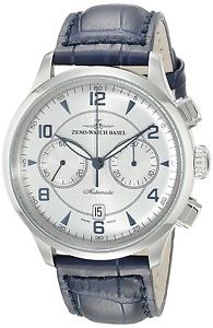 Zeno Men's 6302BVD-G3 Retro Tre Silver Chronograph Dial Watch