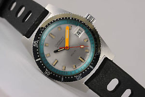 Cortebert SUBAQUA vintage diver’s watch with odd orange hand! Stunning! 20 ATMOS