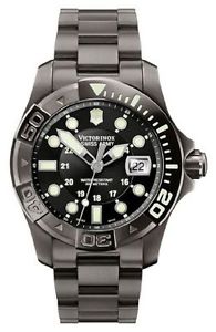 Victorinox Swiss Army Men's Dive Master Gunmetal Black Dial Watch