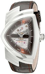 Hamilton Men's H24515591 Ventura Analog Display Automatic Self Wind Brown Watch