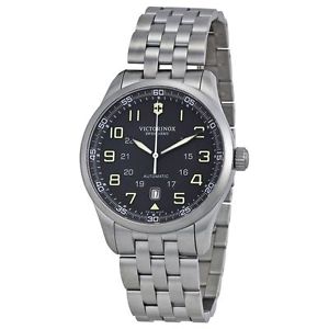 Victorinox 241508 Mens Black Dial Analog Automatic Watch