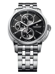 Maurice Lacroix Men's PT6188-SS002330 Pontos Pontos Black Chronograph Dial Watch