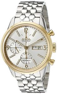 Bulova Accu Swiss Men's 65C113  Mechanical Hand Wind Silver Watch