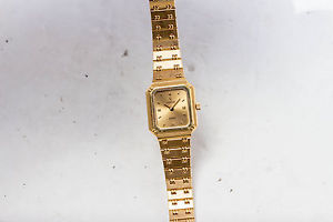 concord women watch 18k gold w box, paperwork and links