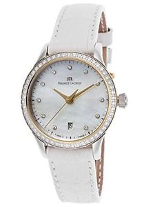 Women's Les Classiques Diamond White Leather MOP Dial Small