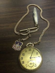 Early 1920's Dudley Masonic Gold Pocket Watch