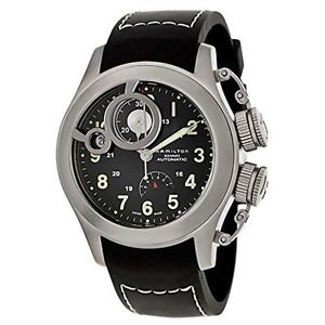 Hamilton Men's H77746333 Frogman Black Dial Watch