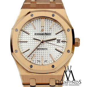 AP Audemars Piguet 15400OR.OO.1220OR.02 Royal Oak 18K Solid Rose Gold Mens Watch