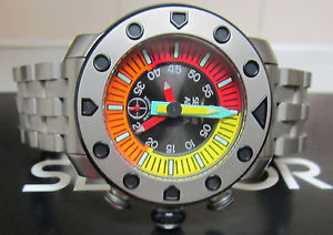 Vintage - Rarisimo! Sector Diving Team APNEA - Zafiro/Titanio.300M.Swiss Made!!