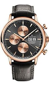Edox Men's 01120 37R GIR Les Bemonts Analog Display Swiss Automatic Grey Watch