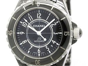Polished CHANEL J12 Ceramic Automatic Mens Watch H0685 (BF107529)