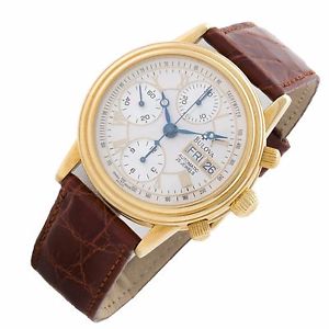 Bulova Gold Collection Day Date 18k Yellow Gold automatic mens watch Box Papers
