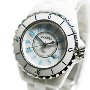 FreeShipping Pre-owned CHANEL J12 Blue Light Limited Edition 2000 WithGenuineBOX