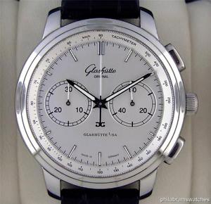 Glashutte Original Senator Chronograph XL 39-34-21-4 Stainless Steel B&P
