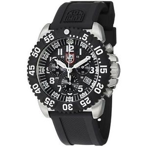 Luminox Navy SEAL Colormark Chronograph Black Dial stainless Steel Mens Watch 31