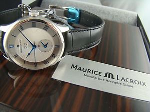 NEW Maurice Lacroix Masterpiece Big Date Dual-Time wCroco Strap MP6707-SS001-110