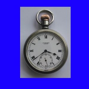 Very Rare Mint Silver Silver Benson Traveller / Explorer Pocket Watch 1902