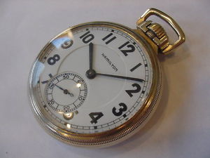 SCACE 16s 1939 23j 950E 950 HAMILTION ELINVAR SIGNED MAINLINER POCKET WATCH!
