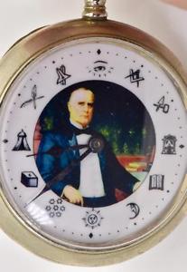 Antique American President William McKinley Masonic Watch by Eberhard Grand Luxe