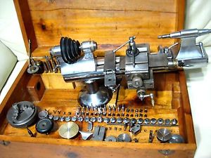 Vintage and Rare Marshall Peerless 8mm Watchmaker Lathe, WW ,collets