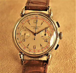 VINTAGE CHRONOGRAPH RECORD WATCH MINT CONDITION VENUS 175 no 1039 7912 30CH 1675