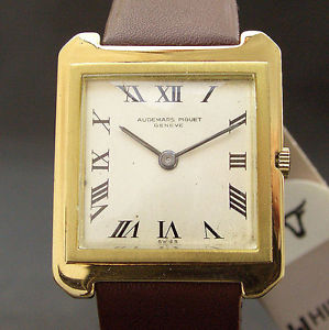 18K SOLID GOLD Vintage AUDEMARS PIGUET 2003 17J XTRA-SLIM SWISS DRESS WATCH FLAT