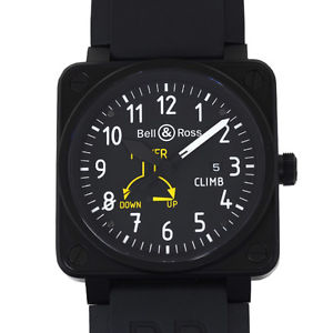 Pre-Owned/ Never Used BELL & ROSS Aviation Climb World Ltd BR01-97 Watch, LL
