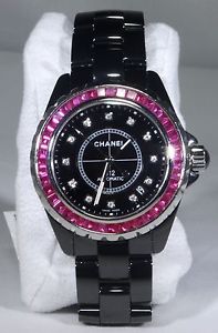 CHANEL J12 Diamonds Black Cerami