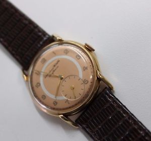 International watch Co IWC oro 18k vintage manufacture calibro 83 dial bitonale