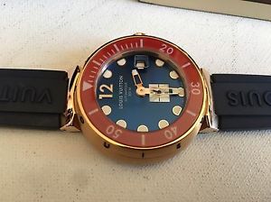 LIMITED Louis Vuitton Diver II XL SOLID 18k Rose Gold Automatic Watch 25 000$+