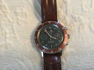 Vintage WITTNAUER Geneve Professional Chronograph Stainless Steel Diver's Watch