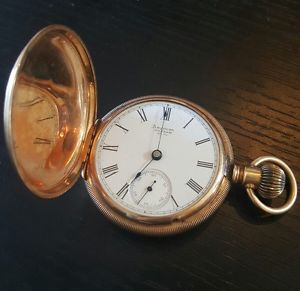 Antique American Waltham Pocket Watch 14K