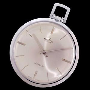 PERFECT GENUINE MERVOS OPEN FACE POCKET WATCH IN NOS MINT CONDITION CIRCA 1920'