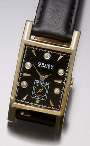 14k Gold Gruen Curvex Wrist Watc