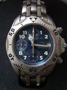 CRONOGRAFO CHRONOGRAPH sector 950 titanio titanium Valjoux Eta 7750 1996 perfect