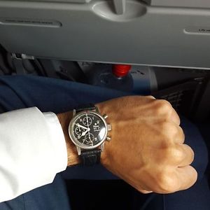 Vintage Tutima Flieger Pre-Owned business style watch F2 780-31 Chronograph 2003