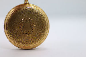 Model 1908 Waltham 18K Yellow Gold Pocket Watch Hunter Case 19 Jewel Size 16s