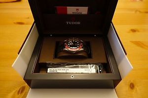 Tudor Heritage Black Bay Red on Leather - 79220R - Complete with Box and Papers