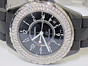 Womens Chanel J12 Ceramic 38MM Automatic Diamond