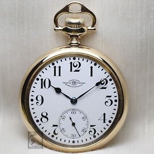 Gold 1922 Ball-Hamilton 999N 23 Jewels "OFFICIAL RR STANDARD" Pocket Watch 16s