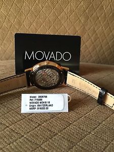 Movado Mens 18k Rosegold Limited