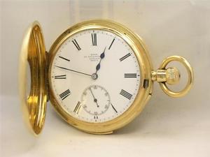 VERY RARE 54MM SOLID 18K DENT DEMI-HUNTER MINUTE REPEATER - OPERATING PERFECTLY!