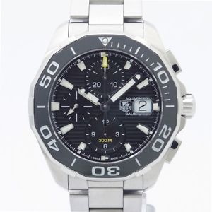 Auth TAGHeuer Aqua Racer Chronograph CAY211A.BA0927 Men's Automatic SS 198045