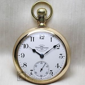 HUGE Gold 1904 Ball-Hamilton 999A 21 Jewel RAILROAD Grade Pocket Watch 18s USA