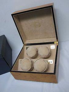NEW RAPPORT W114 PERPETUA II 4 WATCH WINDER ~ LOVELY BLONDE WOOD CASE MIB!
