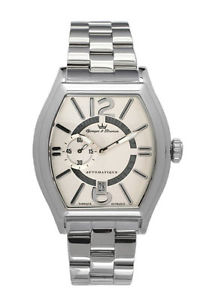 Yonger & Bresson Men's YBH 8342-02 M Chenonceau Automatic Steel Date Watch