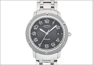 Pre-Owned HERMES Clipper Classic Automatic Gray Dial men's Watch CP2.810, ML