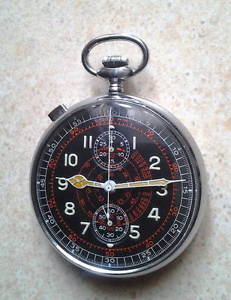 rare vintage WW2 military Hanhart Pocket Chronograph Watch